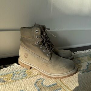 Timberland Gray Lace-Up Boots